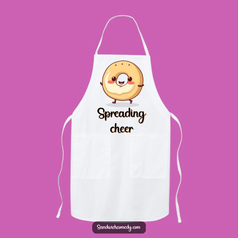 Funny Hopping Bagel Apron, Cook with a Smile with This Funny Breakfast Accessory