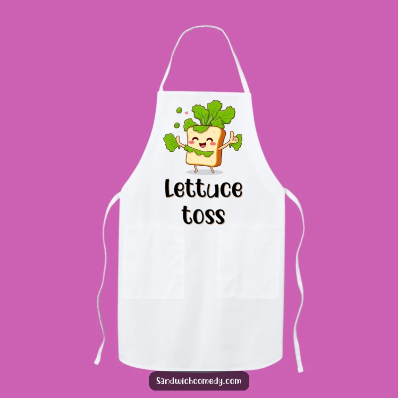Funny Juggling Sandwich Apron - Kitchen Lettuce Leaf Juggler