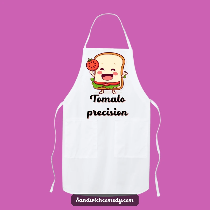 Funny Balancing Sandwich Apron - Kitchen Tomato Slice