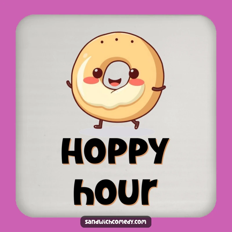 Funny Hopping Bagel Coasters, Protect Surfaces with This Funny Breakfast Charm