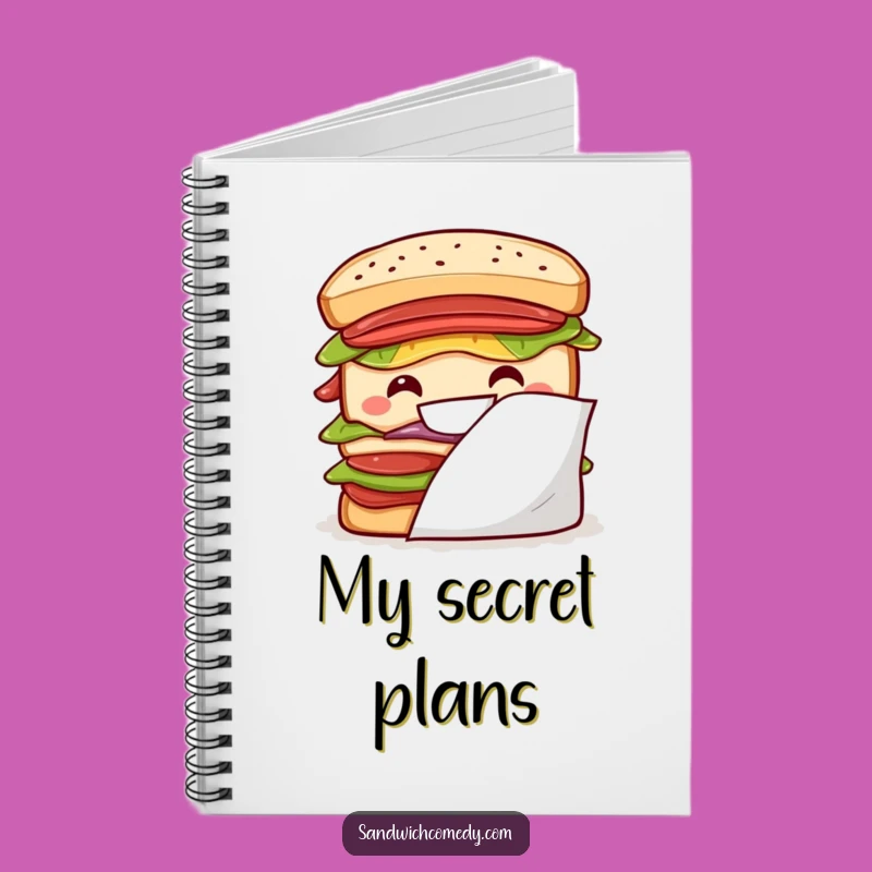 Funny Peek-a-Boo Sandwich Notebook, Capture Ideas with a Playful, Funny Grin