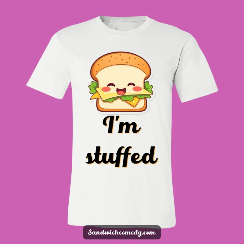 Funny Cheerful Sandwich T-Shirt, Wear Your Smile with This Funny Foodie Tee