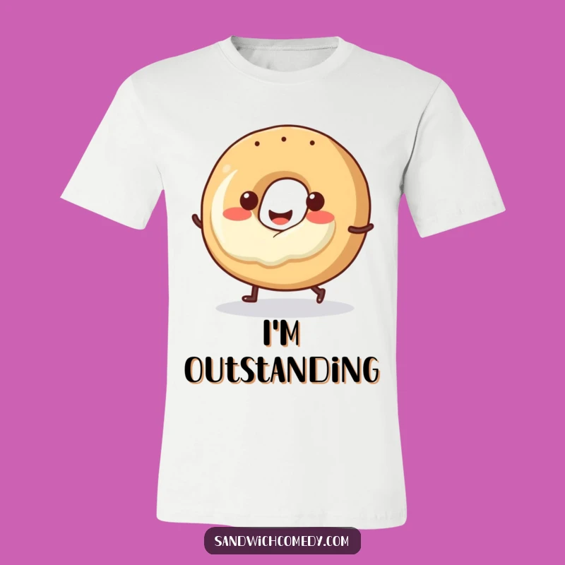 Funny Hopping Bagel T-Shirt, Wear Your Joy with This Funny Breakfast Tee