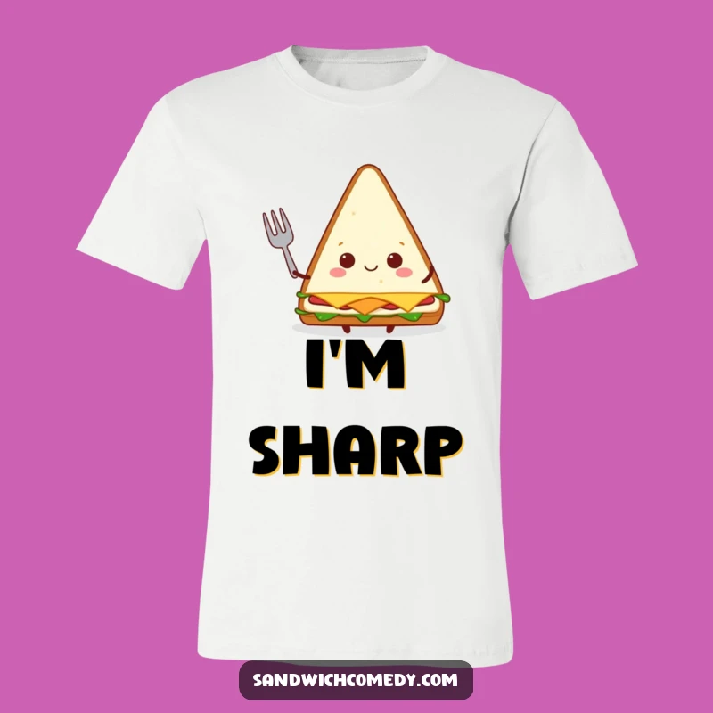 Funny Sandwich Fork T-Shirt, Wear This Funny Character's Joyful Mealtime